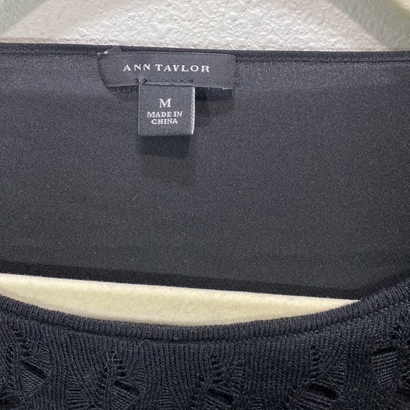5 for $25 Ann Taylor black‎ top - Picture 5 of 7